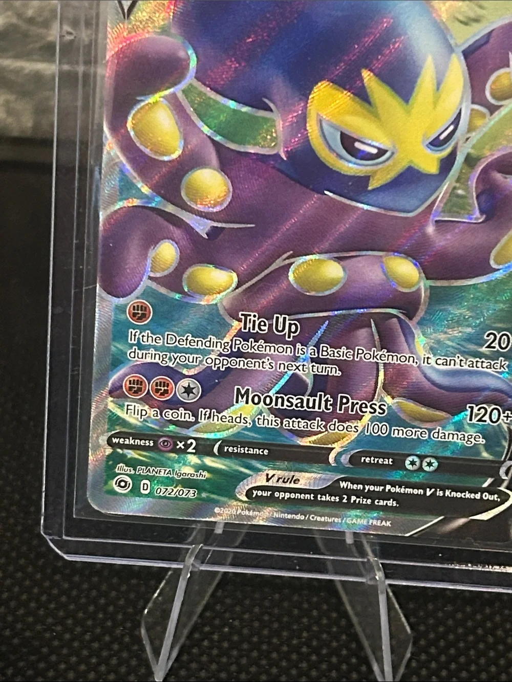 Pokemon Grapploct V Full Art Holo 072/073 from Champions Path (2020)